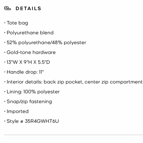 ✨ Brand New MICHAEL MICHAEL KORS
WHITNEY LT CREAM MD CHAIN SHLDR TOTE✨ - Picture 16 of 16